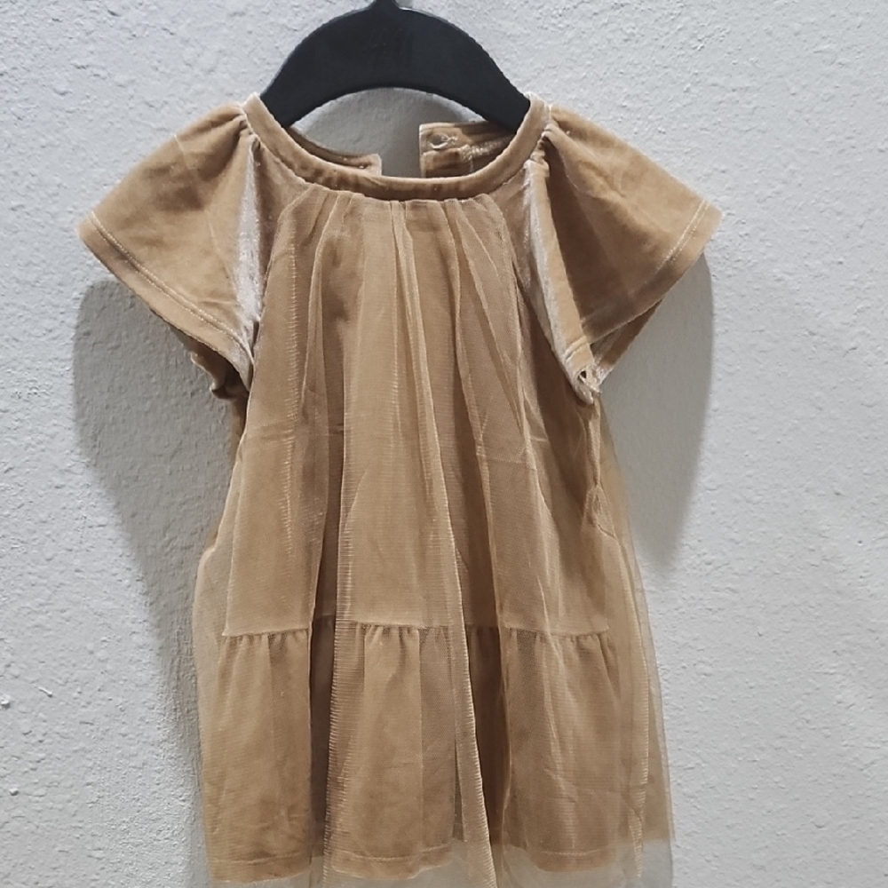 Adorable Tan Tulle Dress